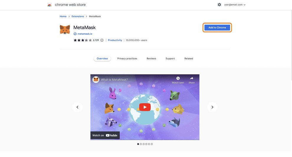 MetaMask浏览器扩展安装