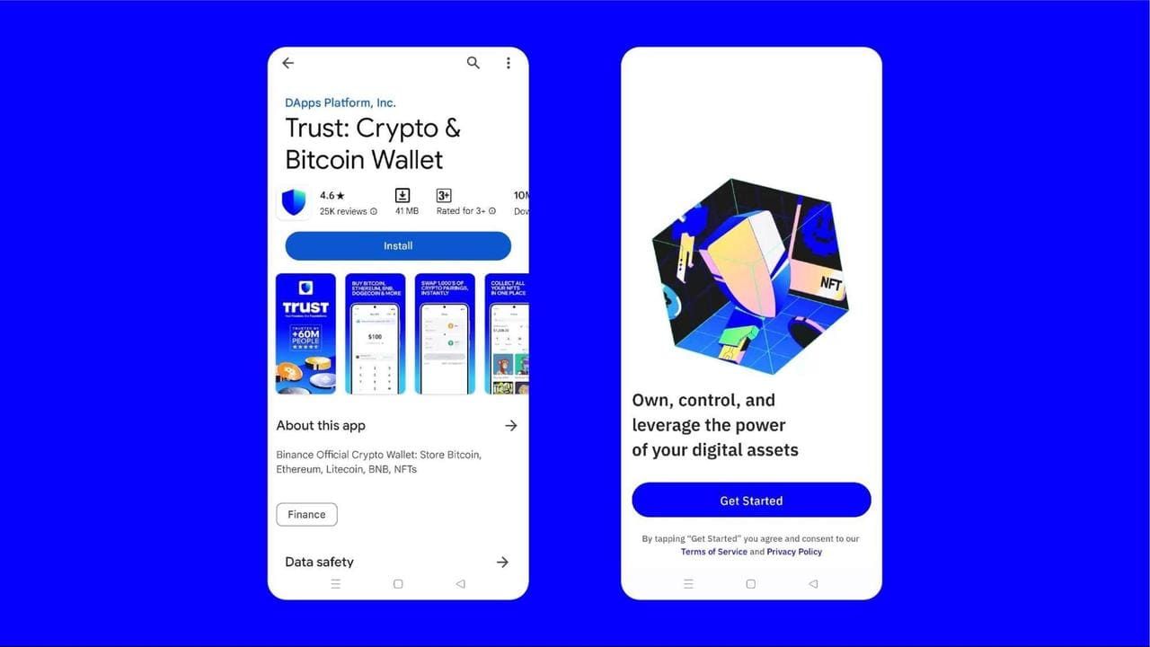 Trust Wallet开始使用界面