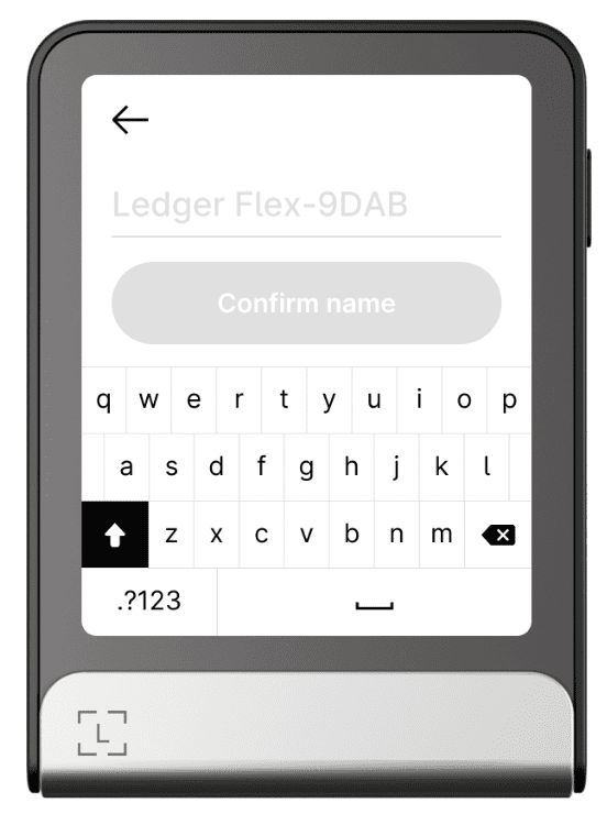 命名Ledger Flex
