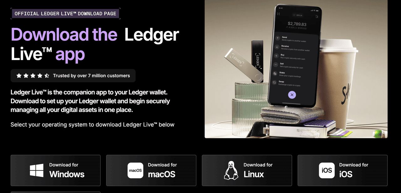 安装Ledger Live