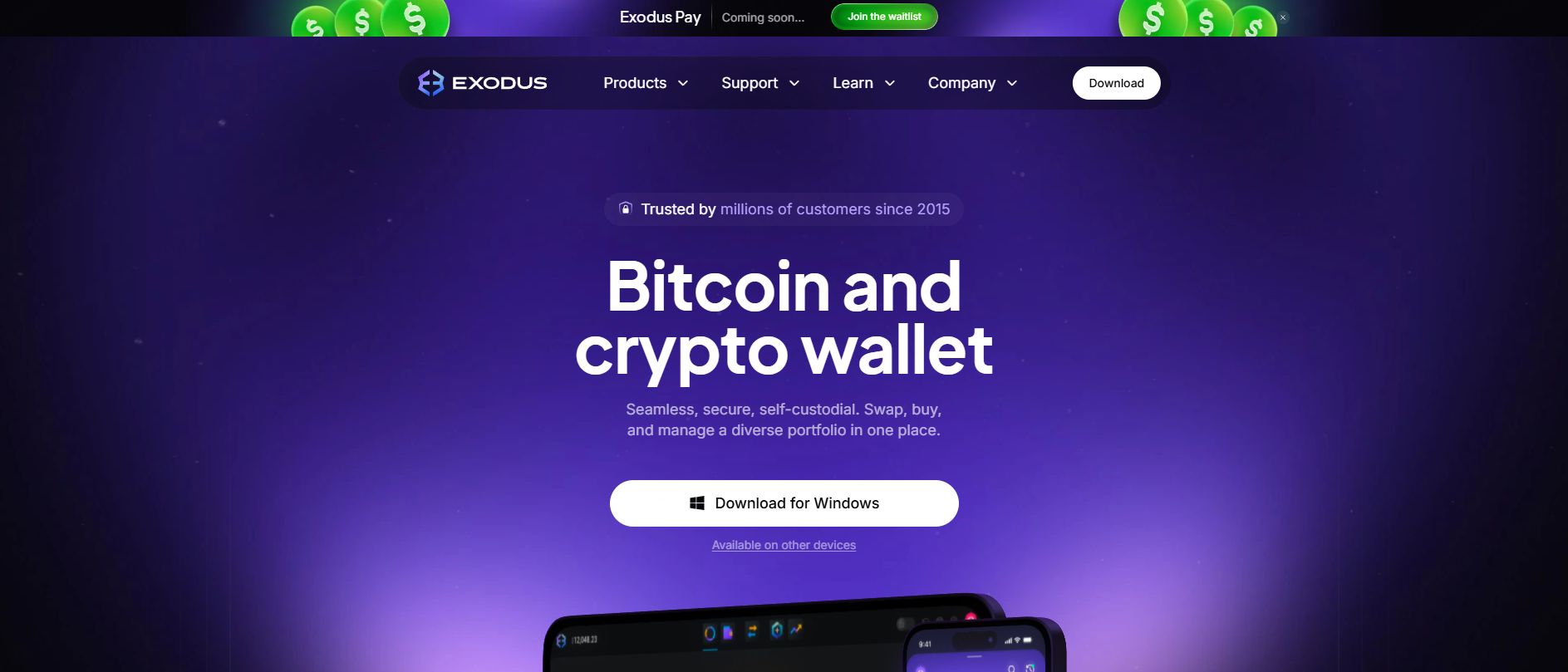 Exodus钱包界面