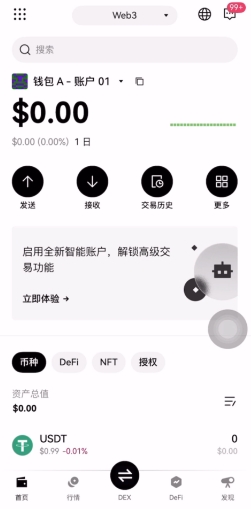 钱包创建完成