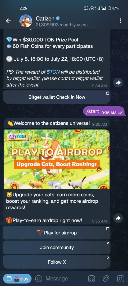Catizen游戏界面