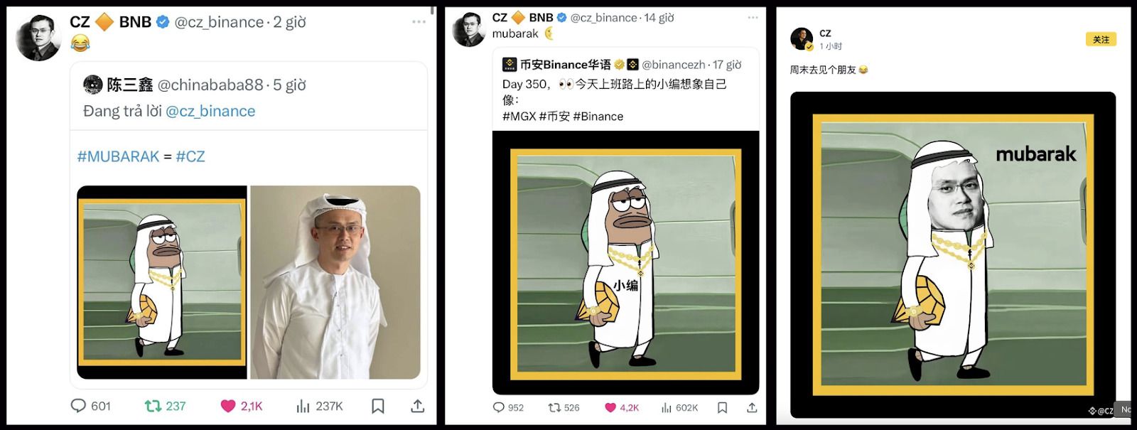 MUBARAK币深度解析:CZ概念币如何引爆BNB链Meme热潮