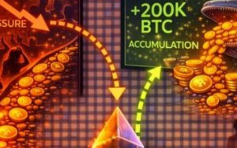 散户恐慌，巨鲸盛宴：尽管抛售压力持续，鲸鱼仍积累20万枚比特币