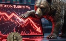 比特币价格暴跌5%，看跌势头强势回归，跌破64,000美元关键支撑