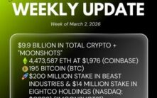 Bitmine Immersion Technologies (BMNR)宣布ETH持仓达447.4万枚，加密资产与现金总额达99亿美元