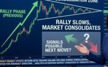 比特币涨势放缓，盘整信号暗示下一步走势